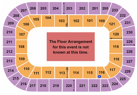 Bon Secours Wellness Arena PBR Seating Chart